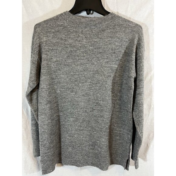 Loft Women’s Gray XS Knit Crew Neck Long Sleeve Sweater - Picture 5 of 8